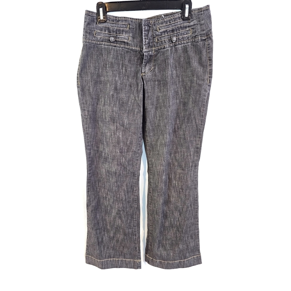 Yuva Size 8 Gray / Light Black Jeans Boot Cut